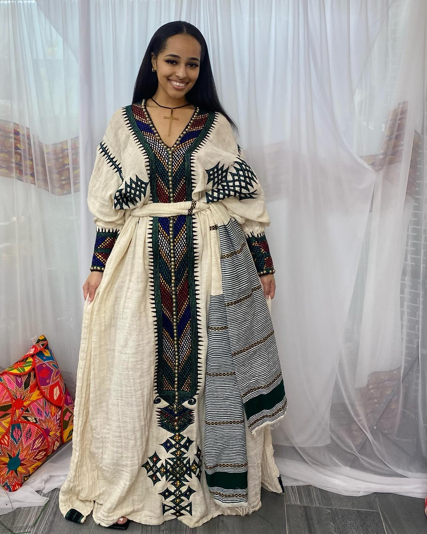 Modern Gondar Ethiopian traditional clothes - Handmade Beauty