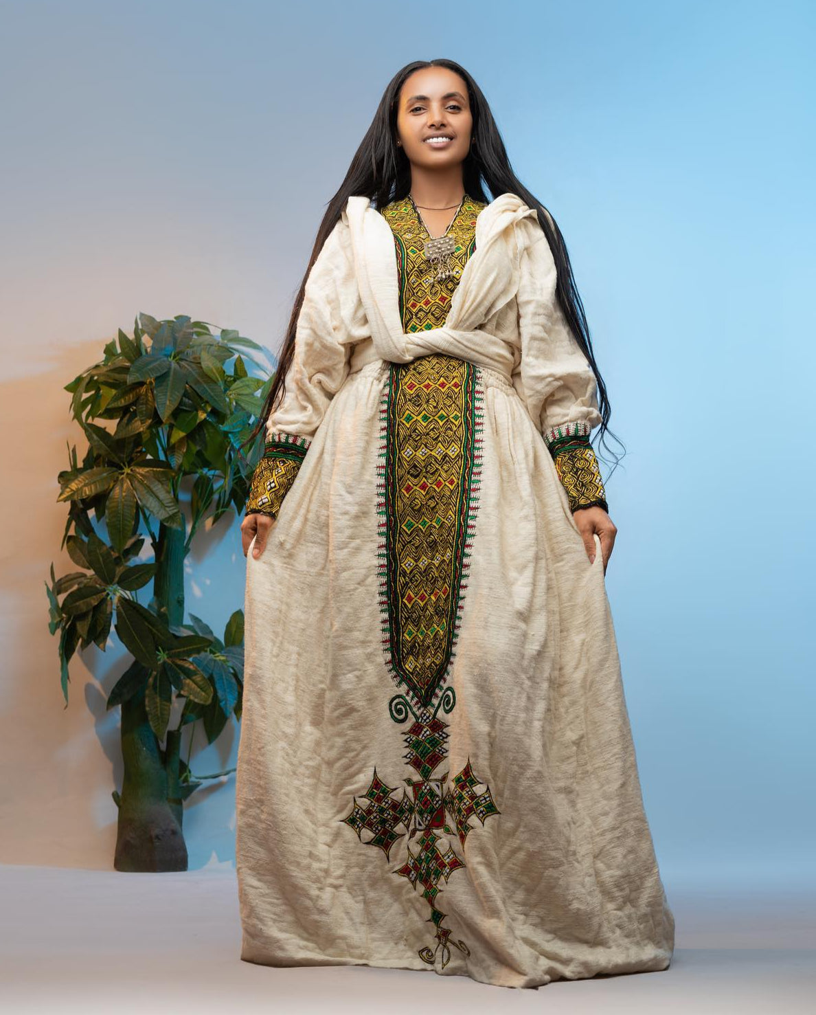 Gondar Habesha Kemis - የጎንደር ፈትል ቀሚስ