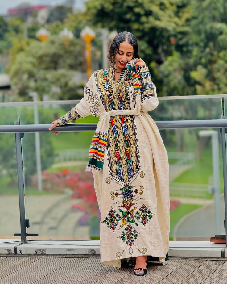 Gonder Habesha Kemis - የጎንደር ፈትል ቀሚስ