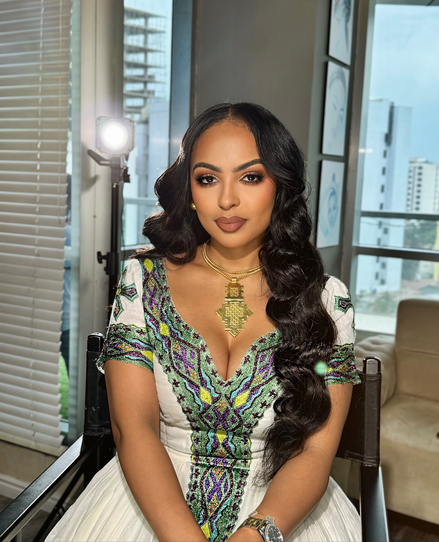 Beautiful Ethiopian Dress Zuria - Kemis Tebeb Habesha Dress