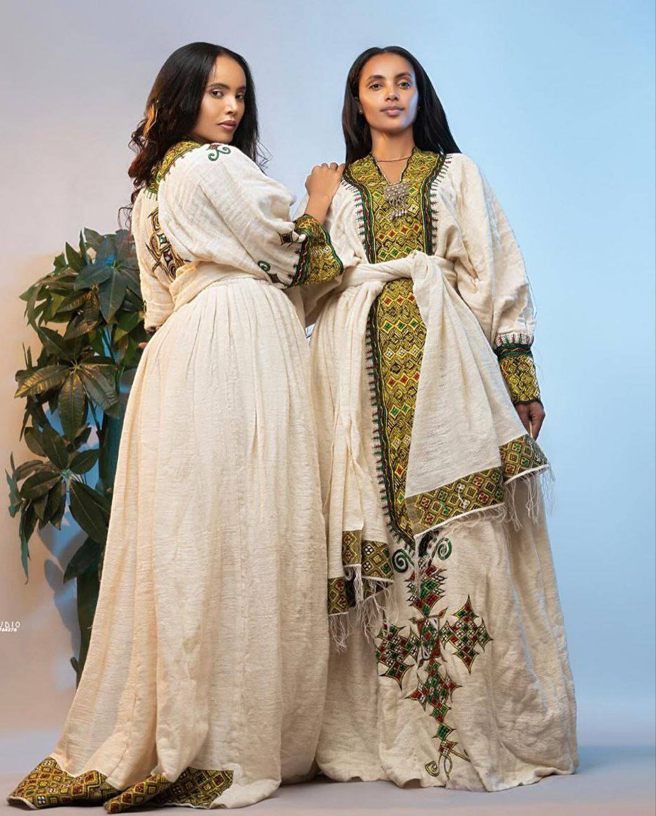 Gondar Habesha Kemis - የጎንደር ፈትል ቀሚስ