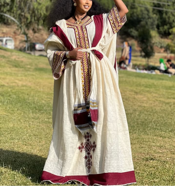 Gonder Habesha Kemis - የጎንደር ፈትል ቀሚስ