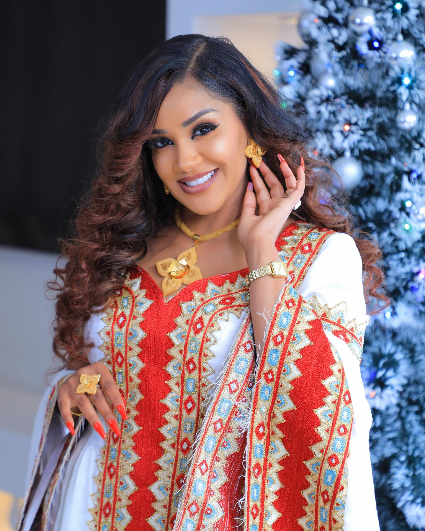 Zuria Menen Kemis Tilf Habesha Dress