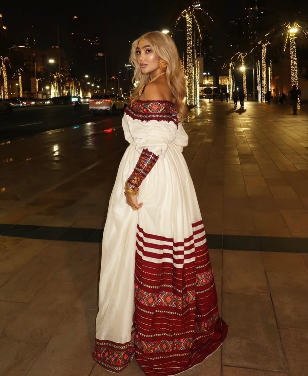 Zuria Menen Kemis Tilf Habesha Dress