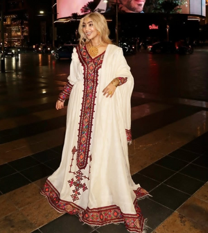 Zuria Menen Kemis Tilf Habesha Dress