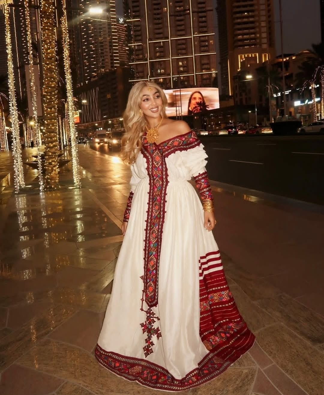 Zuria Menen Kemis Tilf Habesha Dress