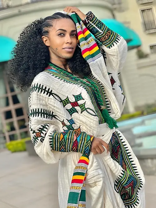 Traditional Gondar Habesha Dress -Ethiopian traditional dress