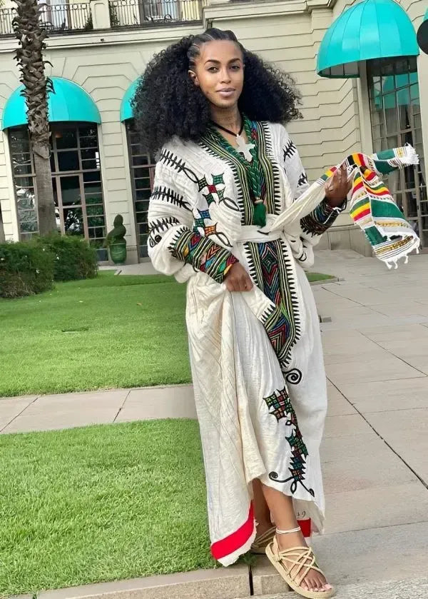 Traditional Gondar Habesha Dress -Ethiopian traditional dress