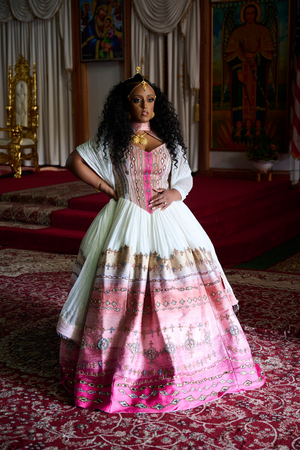 Habesha Bride Zuria Kemis Tilf Habesha Dress