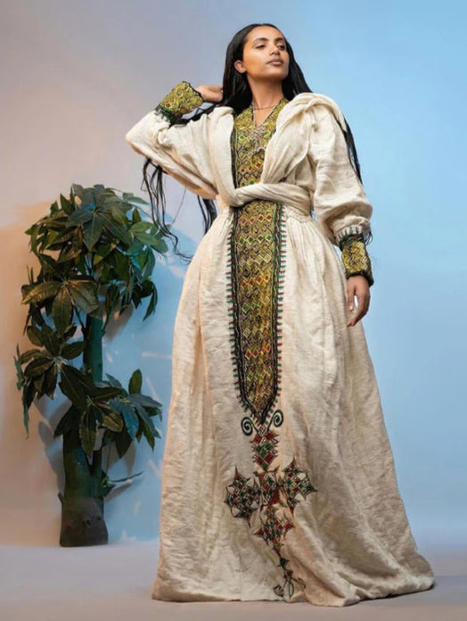 Gondar Habesha Kemis - የጎንደር ፈትል ቀሚስ