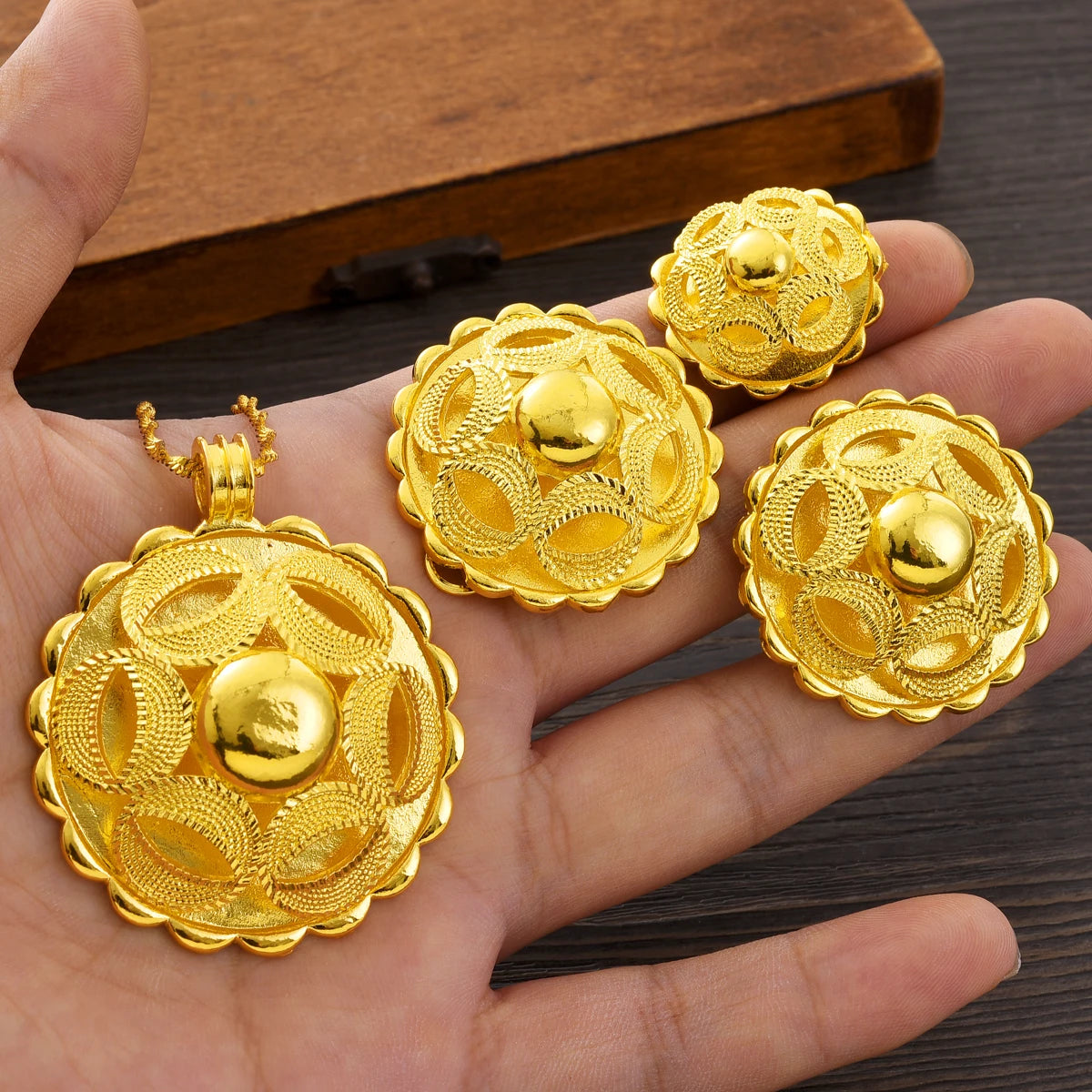 Habesha Style Jewelry Set,  Ethiopian/Eritrean Wedding Jewelry