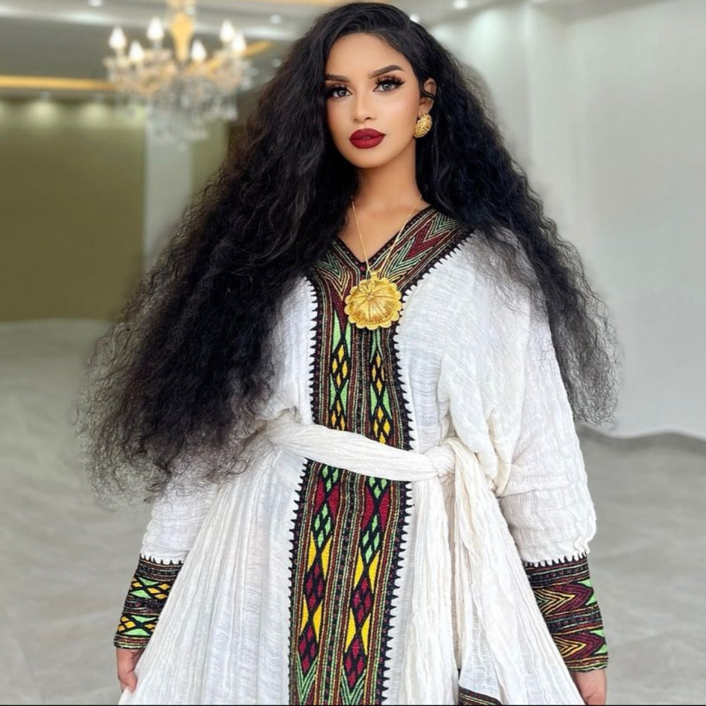 Habesha Kemis, Ethiopian Fetil Axum Traditional Dress - Authentic Ethiopian Dress