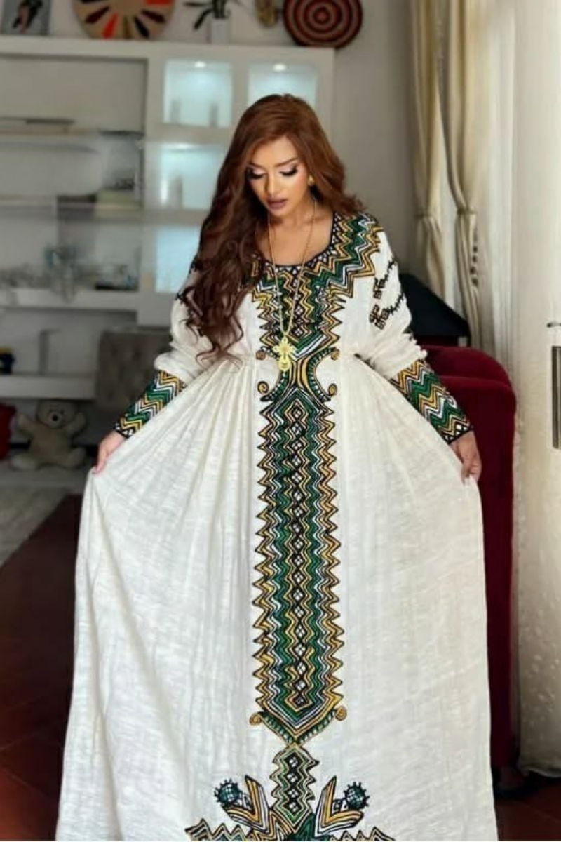 Gondar Habesha Kemis - የጎንደር ፈትል ቀሚስ