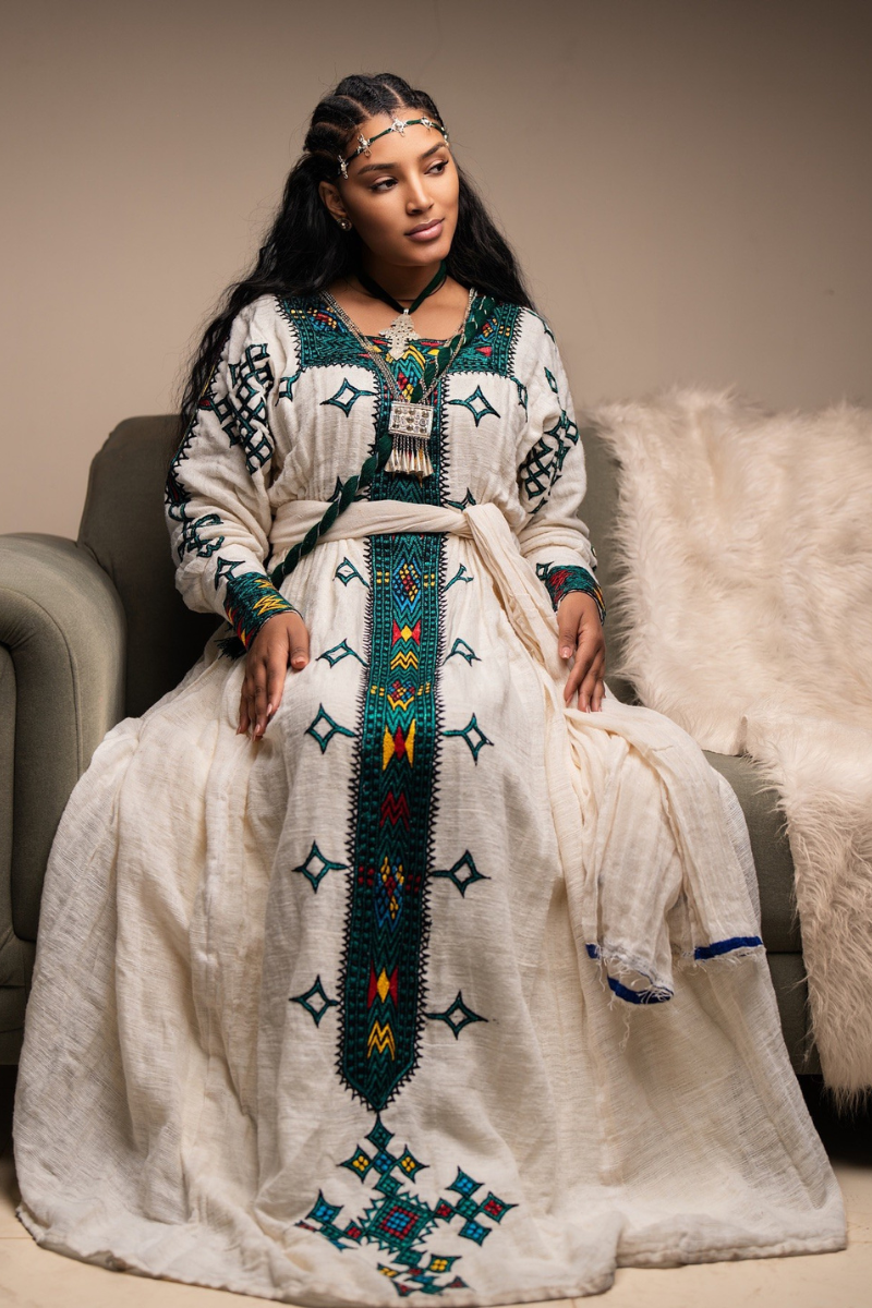 Gondar Habesha Dress-የጎንደር ፈትል ቀሚስ