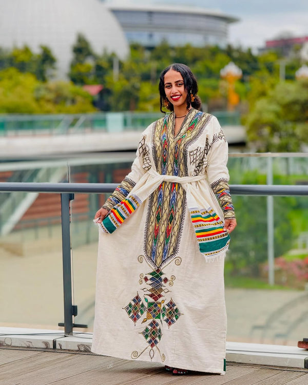 Gonder Habesha Kemis - የጎንደር ፈትል ቀሚስ