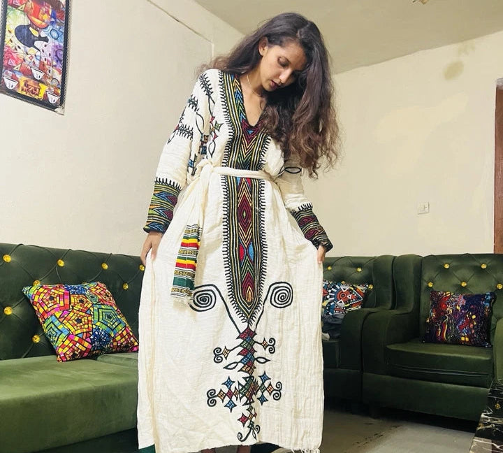 Gondar Habesha Kemis - Ethiopian traditional dress new