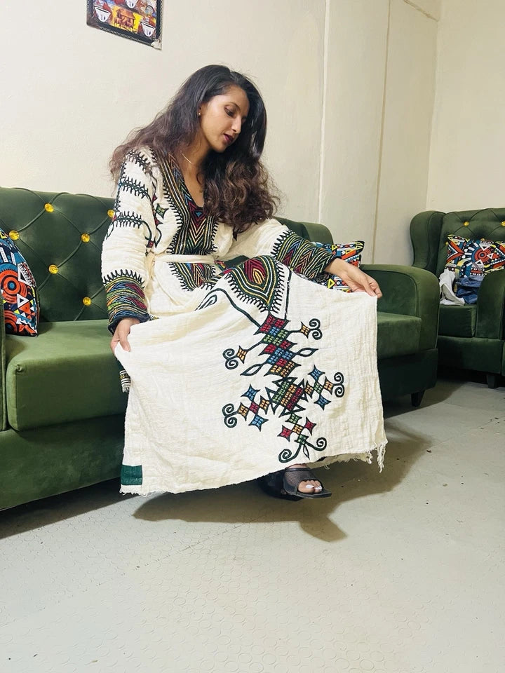 Gondar Habesha Kemis - Ethiopian traditional dress new
